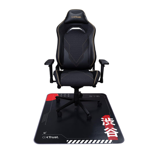 GXTrust Chair Mat Japan 99x120 cm, Japanese Print Tokyo Shinkansen, Black