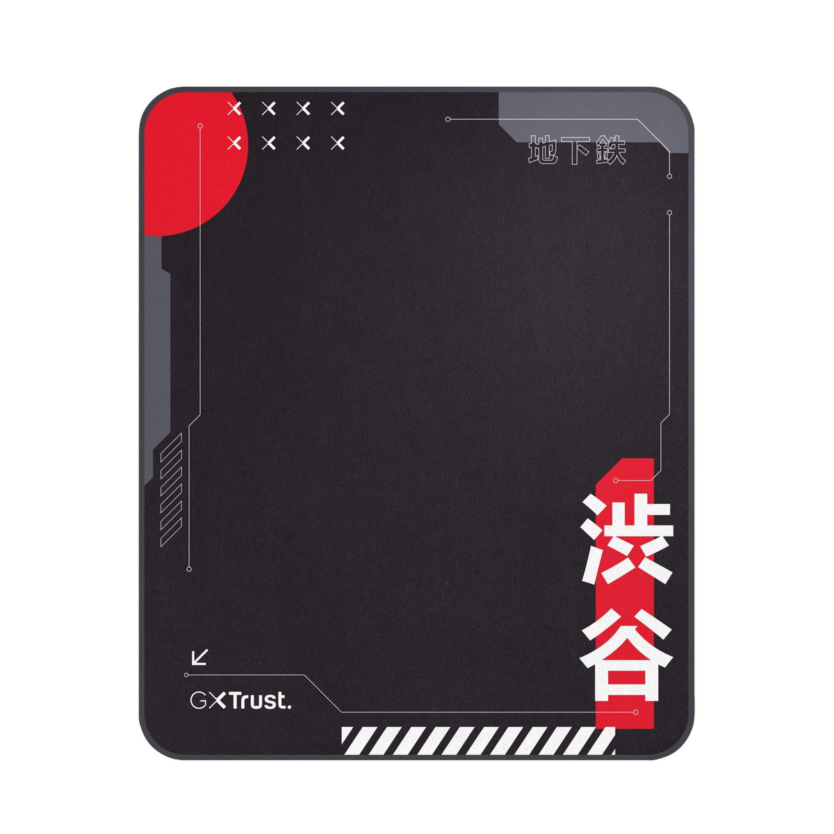GXTrust Chair Mat Japan 99x120 cm, Japanese Print Tokyo Shinkansen, Black